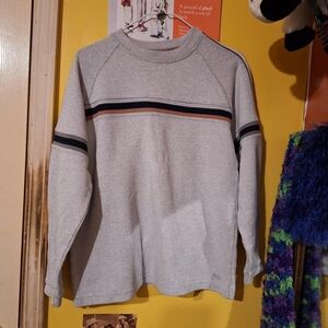 Classic Crewneck Sweater with Stripes